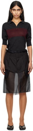 Maison Margiela Black Décortiqué Midi Dress