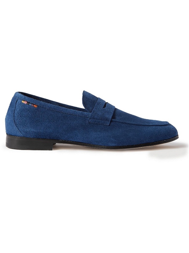 Photo: Paul Smith - Livino Suede Penny Loafers - Blue