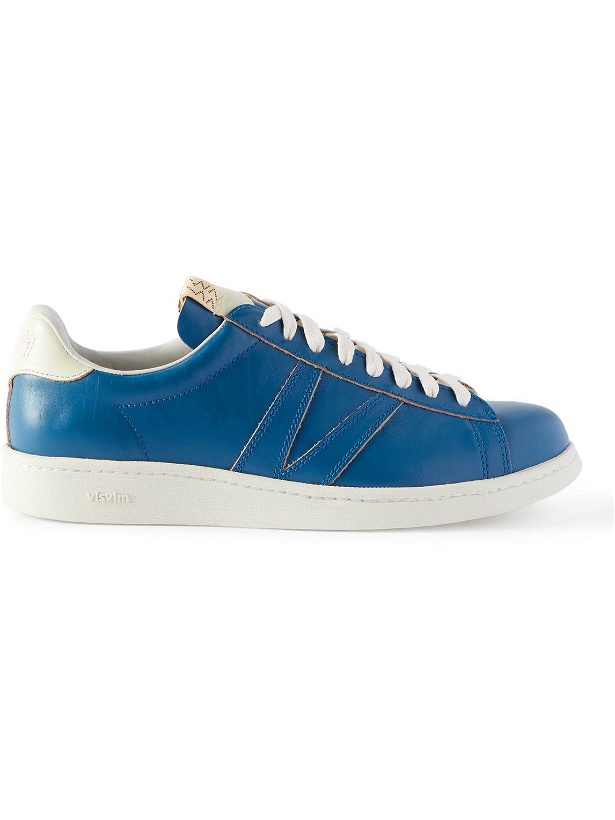 Photo: Visvim - Corda-Folk Leather Sneakers - Blue