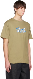 Dime Khaki Printed T-Shirt