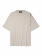 FEAR OF GOD ESSENTIALS - Logo-Appliquéd Cotton-Jersey T-Shirt - Gray