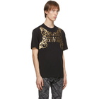 Versace Jeans Couture Black Baroque Logo T-Shirt