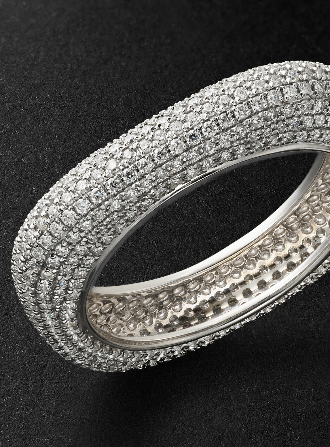 Greg Yuna - 18-Karat White Gold Diamond Ring - Silver