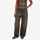 Wood Wood Women's Ellie Baggy Jeans in Burnt Orange Wash