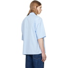 Jil Sander Blue Lightweight Cotton Poplin Shirt