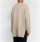 Valentino - Oversized Printed Mohair-Blend Sweater - Neutrals