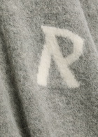 Represent Logo Brushed Alpaca-blend Jumper Grey