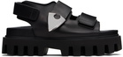 McQueen Black Parachute Sandals