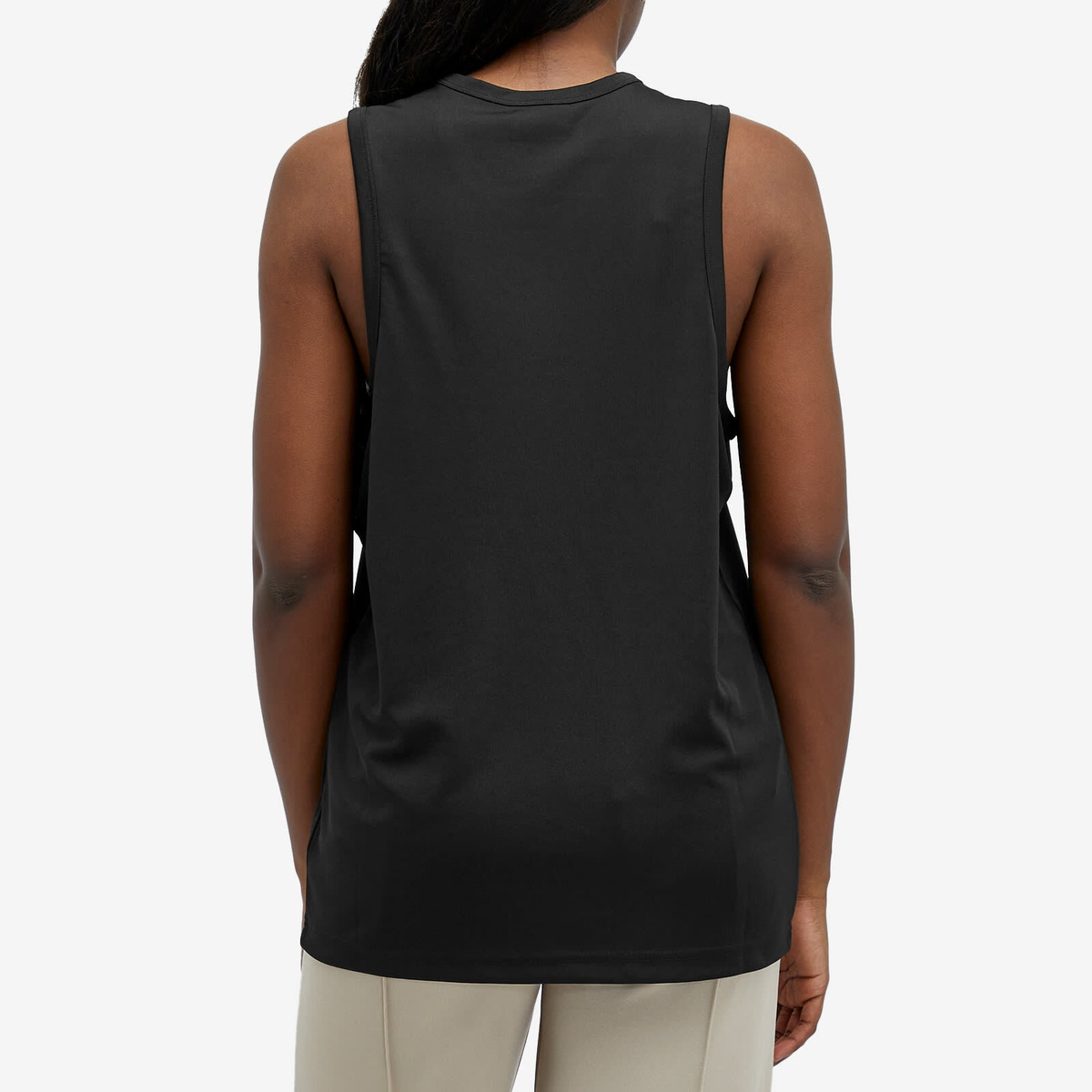 Courrèges Women's Sports Light Lycra Tank Top in Black
