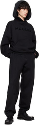 Mugler Black Light Fleece Track Pants