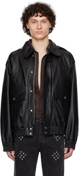 Ludovic de Saint Sernin Black Robert Leather Jacket