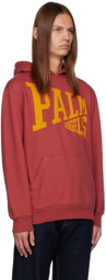 Palm Angels Burgundy College Hoodie