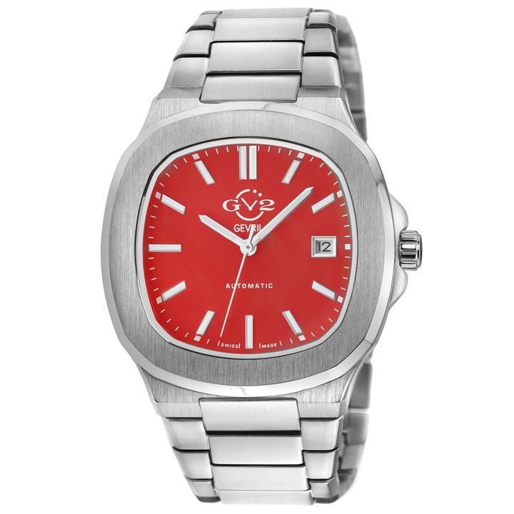 Photo: GV2 by Gevril Potente Red Dial Mens Watch 18112B