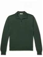 Canali - Slim-Fit Wool Half-Zip Sweater - Green