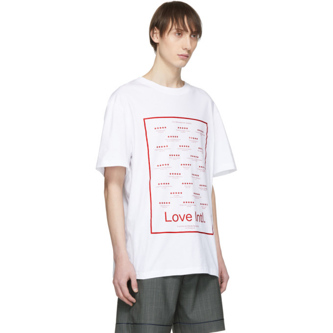 Chin Mens White Love Intl. T-Shirt
