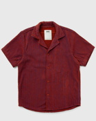 Oas Deep Cut Cuba Terry Shirt Red - Mens - Shortsleeves