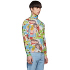 Prada Blue Paradise Print Turtleneck