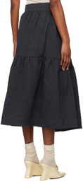 Cawley Navy Patience Midi Skirt