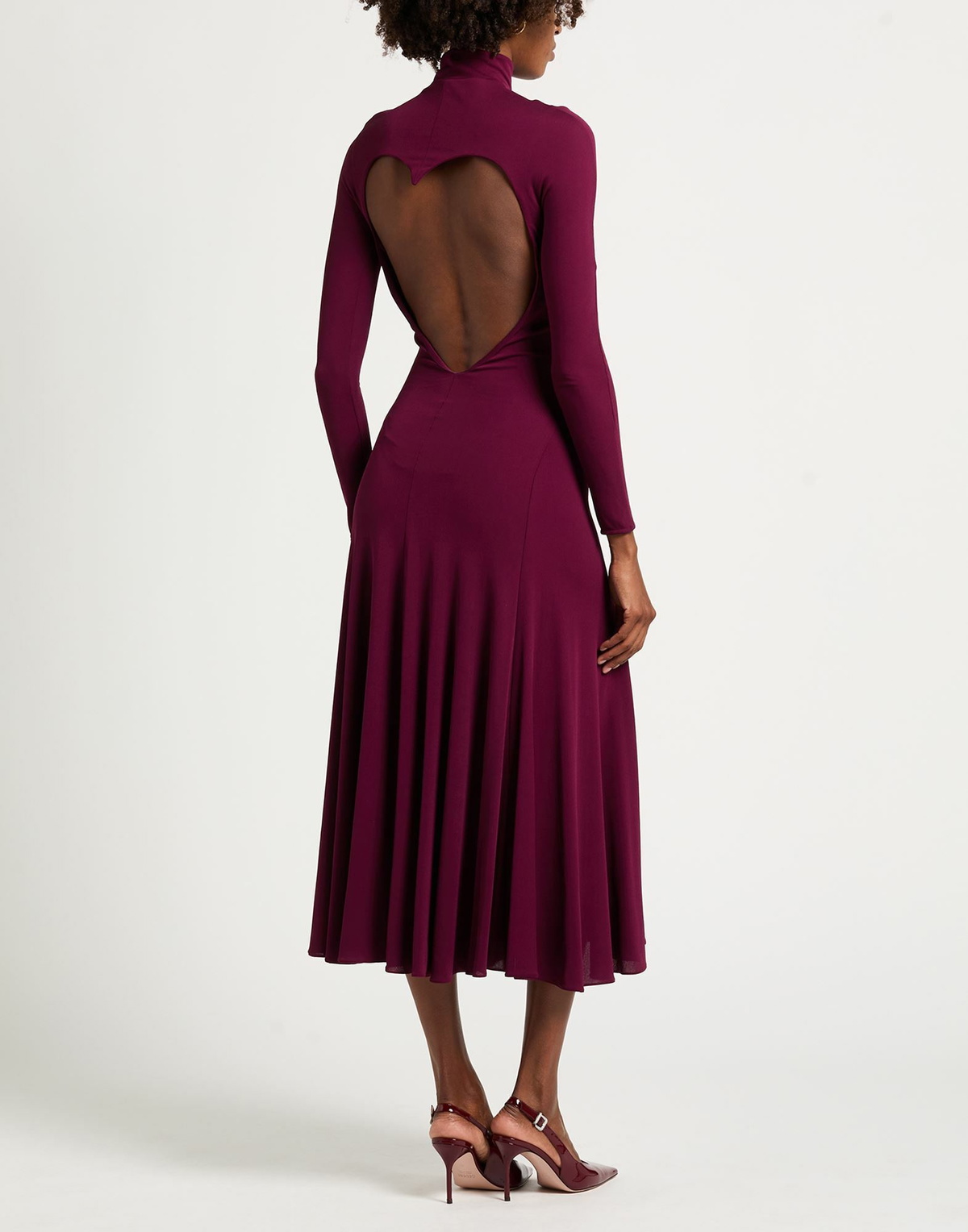 Alaïa Womens Midi dress Plum