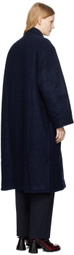 Henrik Vibskov Navy Big Bag Coat