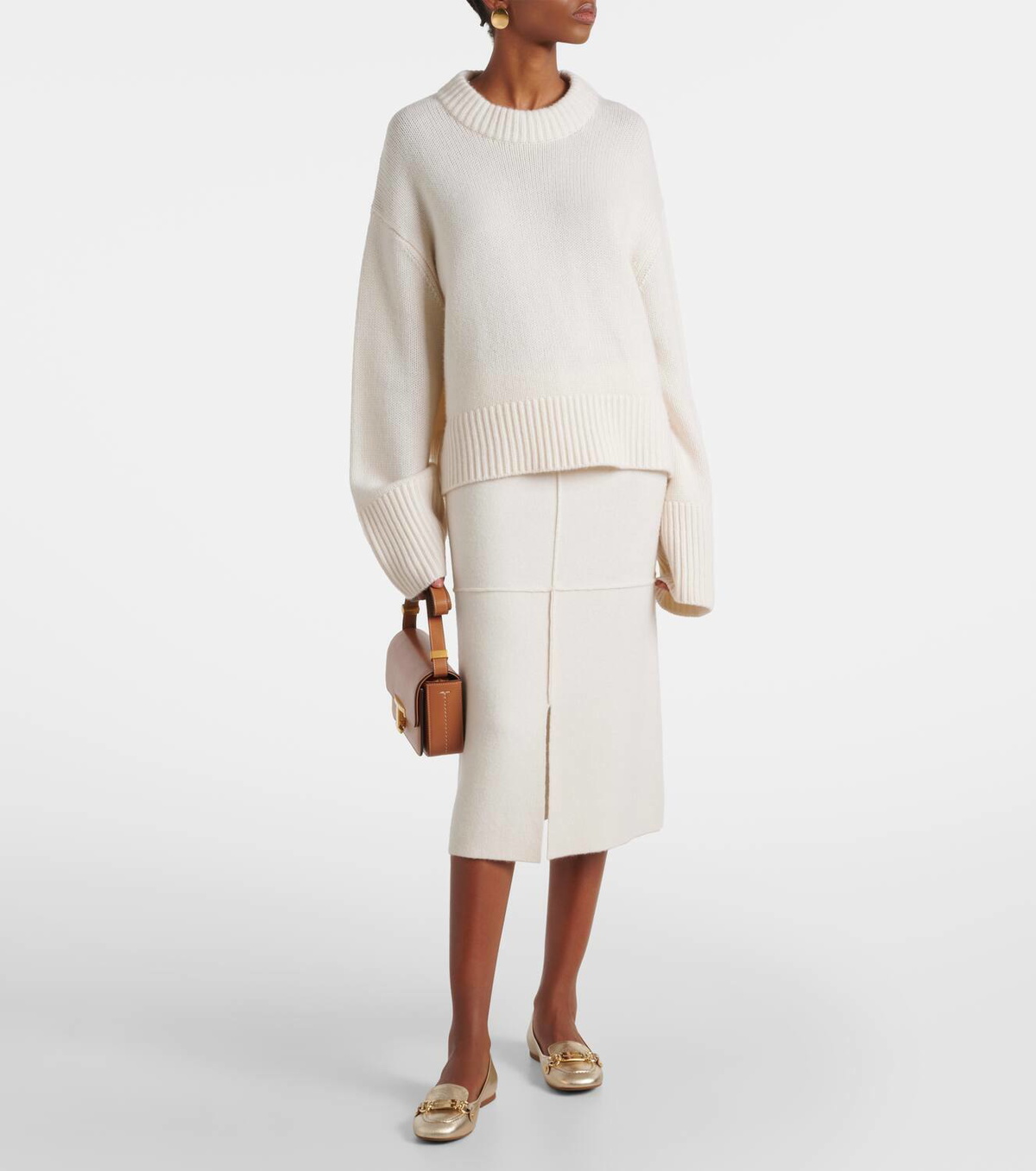 See By Chloé Signature metallic leather ballet flats
