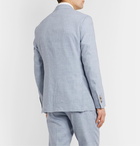 Canali - Kei Slim-Fit Unstructured Linen and Wool-Blend Suit Jacket - Blue