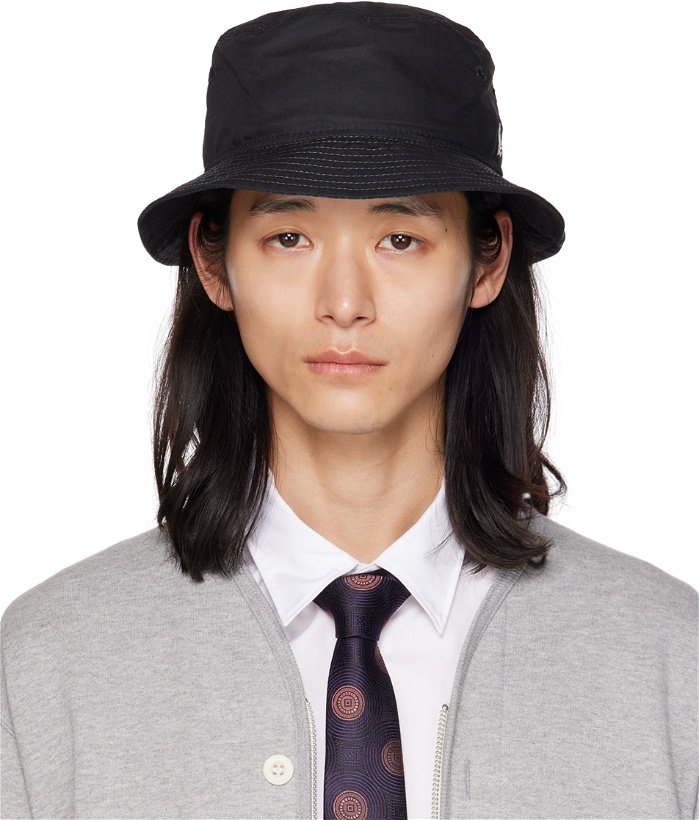 Photo: Yohji Yamamoto Black New Era Edition White Dahlia Motif Bucket Hat