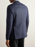 Lardini - Slim-Fit Puppytooth Stretch-Wool Suit Jacket - Blue