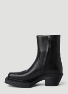 Cowboy Ankle Boots in Black