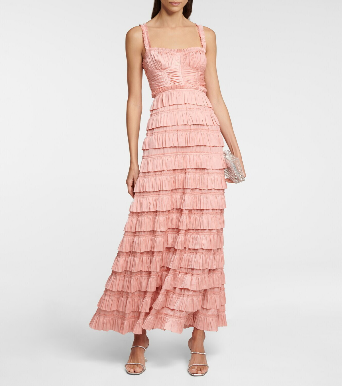 Ulla Johnson Camille plissé satin maxi dress Ulla Johnson