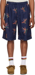 nanamica Navy Aloha Shorts