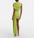 De La Vali Ravenna draped jersey minidress