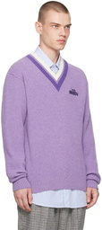 Manors Golf Purple 'The Open' Sweater