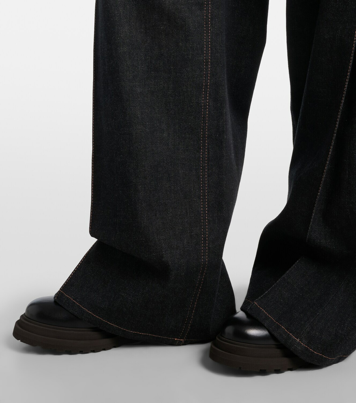 Brunello Cucinelli Monili leather Chelsea boots