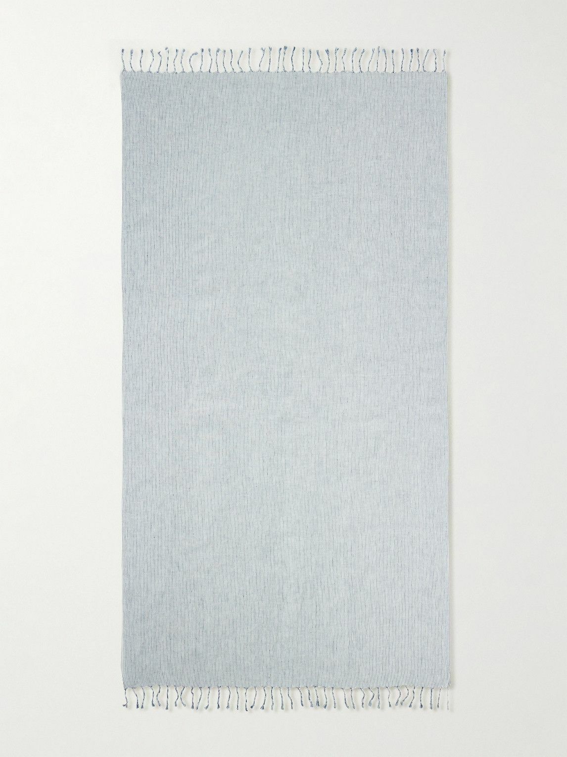 Brunello Cucinelli - Fringed Striped Linen Beach Towel