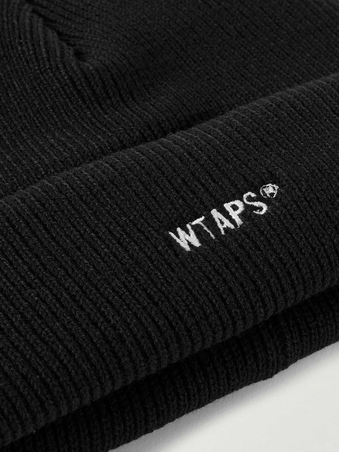 WTAPS - Logo-Embroidered Ribbed-Knit Beanie