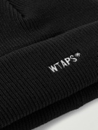 WTAPS - Logo-Embroidered Ribbed-Knit Beanie
