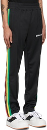 Palm Angels Black Striped Track Pants