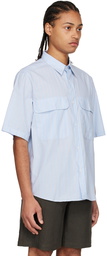 De Bonne Facture Blue Organic Cotton Shirt