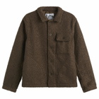 Café Mountain Men's Curly Boxy Explorers Jacket in Moss