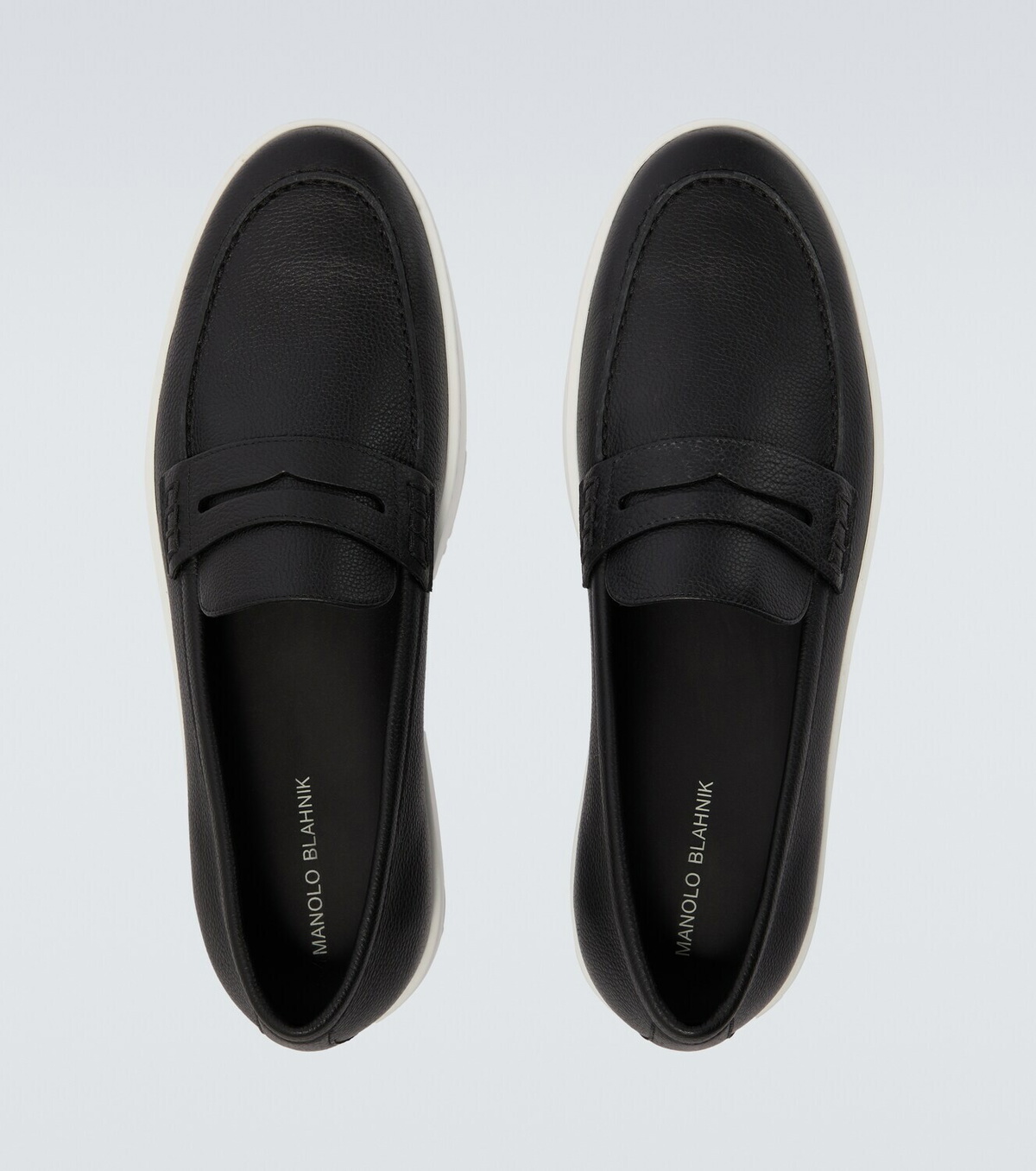 Manolo Blahnik Ellis leather loafers