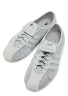 Adidas X Stella Mccartney Sportsmax 76 Metallic-weave Sneakers Grey