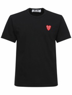 COMME DES GARÇONS PLAY - Double Hearts Patch Jersey T-shirt