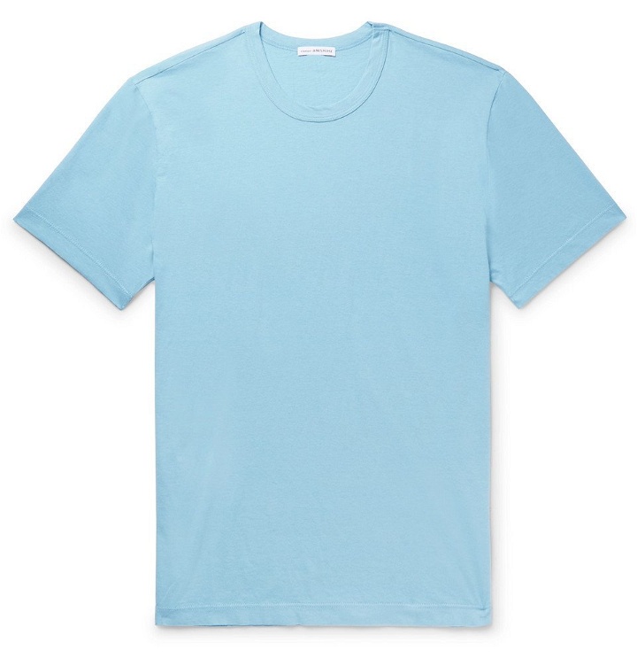 Photo: James Perse - Slim-Fit Cotton-Jersey T-Shirt - Men - Light blue