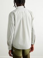 And Wander - Logo-Print Shell Shirt - Gray