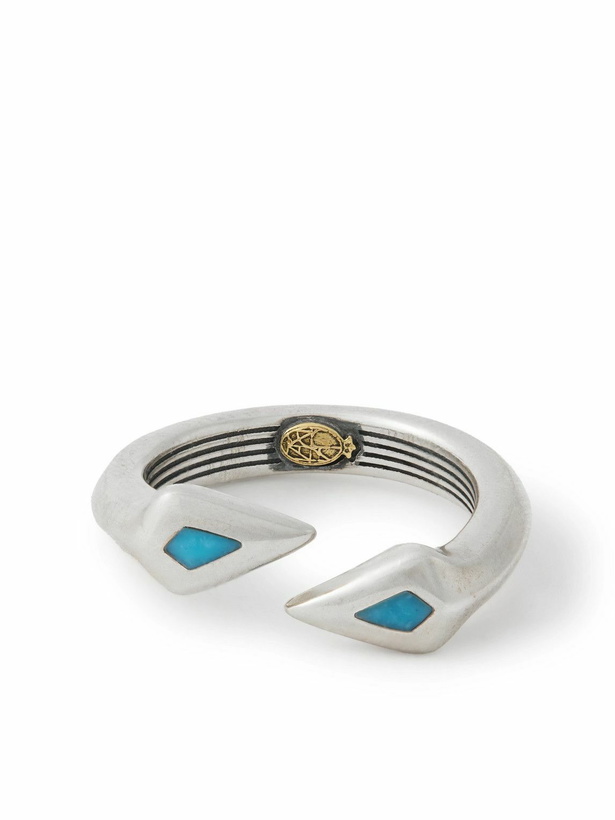 Photo: Jacques Marie Mage - Weston Sterling Silver Kingman Turquoise Ring - Silver