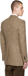 Husbands Beige Houndstooth Jacket