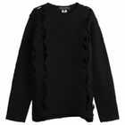 Comme des Garçons Homme Plus Men's Lily-Yarn Long Sleeve Jersey in Black
