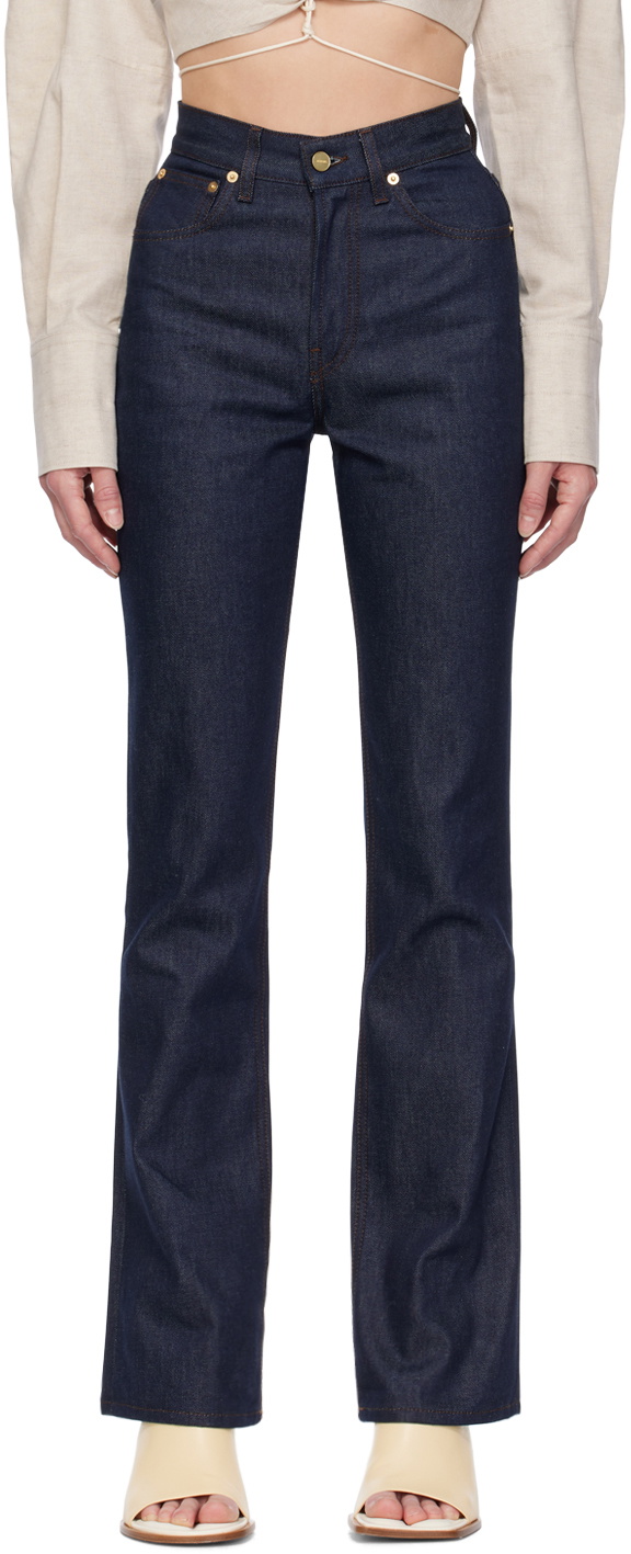 Jacquemus Navy Le Chouchou 'Le de Nîmes' Jeans Jacquemus