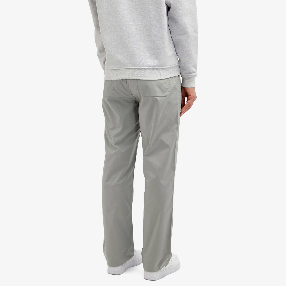 ANNIE HOOD Men's Nylon Track Pant in Silver